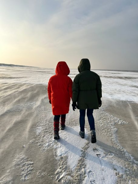 Winterspaziergang am Strand Winterspaziergang am Strand
